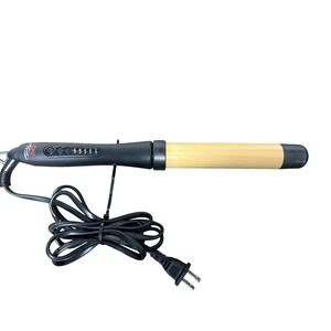 CHI 1.25" Inch Ceramic Wand Relaxed Waves Curls Curling Carbon Black